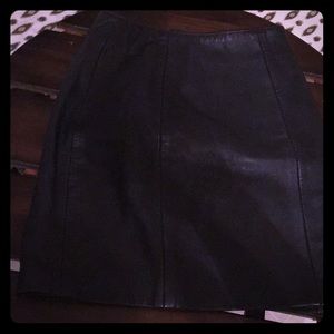 Vintage leather skirt